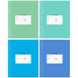Тетрадь 12л. BG клетка "Школьная. Ассорти" (Т5ск12 7326) обложка - мелованный картон