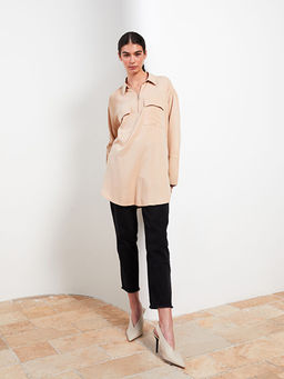 Kad?n Rahat Kal?p D?z Jean Pantolon