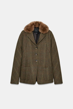 WOOL BLEND BLAZER ZW COLLECTION - Zara фото 7