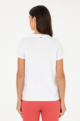 U. S. Polo Assn / Женская белая базовая футболка - U.s. polo assn фото 12