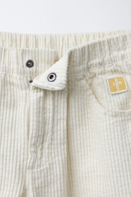 WIDE-WALE CORDUROY TROUSERS - Zara фото 3
