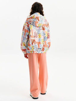 PELICAN, ветровка для девочек, Персиковый  фото 3