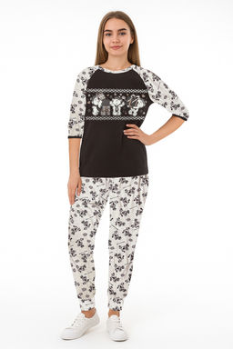 Женский домашний костюм с брюками и кофтой 313