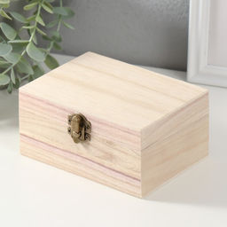 Шкатулка для росписи дерево «Прямоугольная», для творчества, декора, 14×7×10.5 см