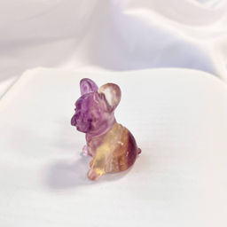 Фигурка "Французский Бульдог" из Флюорита