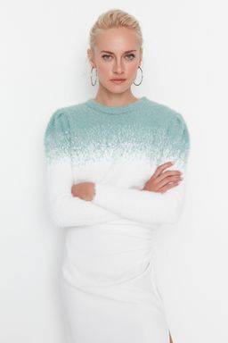 Siyah Sakal/Tuylu Ip Triko Kazak TWOAW22KZ0092 - Trendyolmilla фото 14