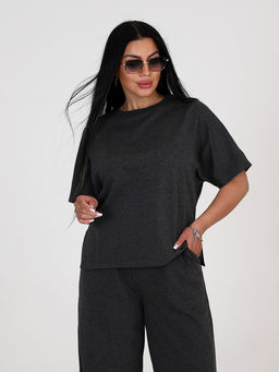 СК-2310 ЖЕНСКИЙ СПОРТИВНЫЙ КОСТЮМ (Серый меланж) - А-дина фото 3