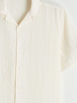 Regular Fit K?sa Kollu M?slin Erkek G?mlek