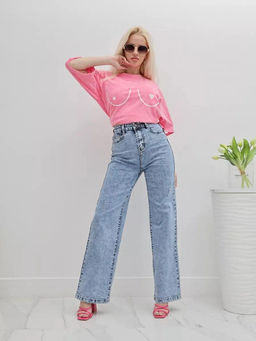 Джинсы женские трубы УЦЕНКА, Артикул: 132890 - Liketon фото 3