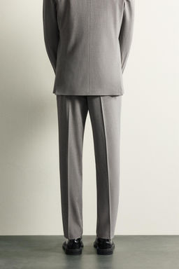 PANTAL?N REGULAR FIT TRAJE RAYAS / Gris vigor?