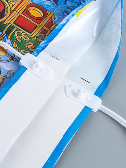 Цена за 5 шт. Пакет подарочный новогодний «Сказочный поезд», полиэтиленовый с пластиковой ручкой, 37×35 см