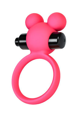 Виброкольцо на пенис A-Toys by TOYFA Pikle, силикон, розовое, 6,9 см, 3,1 см