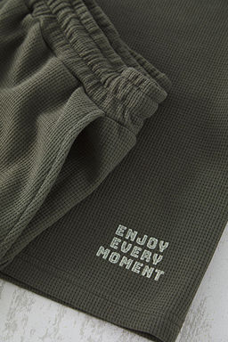 TRENDYOL MAN Mavi Regular Fit Waffle Sortlu Pijama Tak?m? TMNSS23PT00032 - Trendyolmilla фото 66