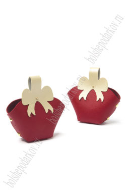 Сумочка 13*13*4,5 см (2 шт) SF-8043, бордовый