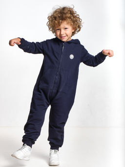 Комбинезон из футера для мальчика UD 7038 т.синий - Mini maxi фото 4