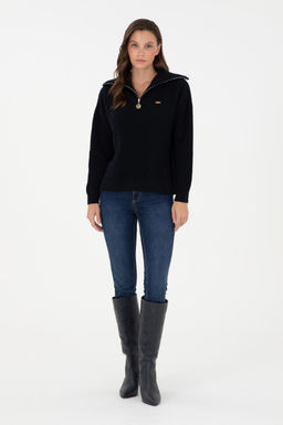 Женский темно-синий свитер Неожиданная скидка в корзине - U.s. polo assn фото 4