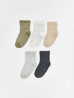 ?izgili Erkek Bebek Soket ?orap 5li