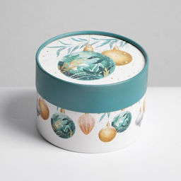 Коробка подарочная Новогодние игрушки, 12 х 8 см