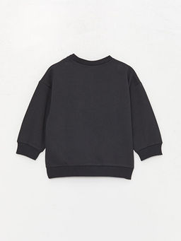Bisiklet Yaka Uzun Kollu Bask?l? Erkek Bebek Sweatshirt ve Pantolon 2li Tak?m - Waikiki фото 3