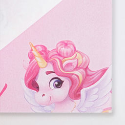 Подарочный набор, в чемоданчике: заколка и блок листов  Волшебный Подарочный набор, с единорогом - Artfox фото 5