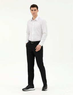 Siyah Slim Fit Kuma_ Pantolon