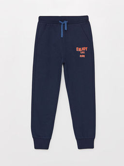 Beli Lastikli Bask?l? Erkek ?ocuk Jogger E?ofman Alt?