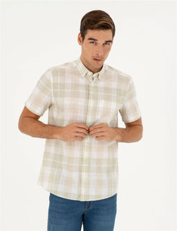 Haki Regular Fit K_sa Kollu G_mlek