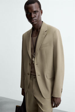 TEXTURED SUIT BLAZER - Zara фото 14