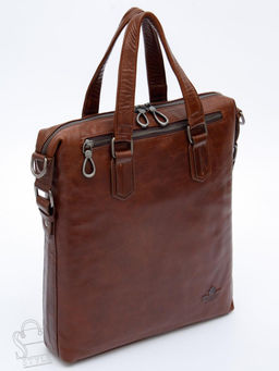 Сумка мужская кожаная 11885Z brown Zinimsk
