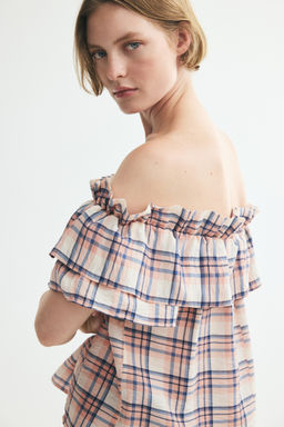 Top off-the-shoulder con volante - H&m фото 3