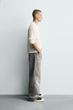 PRINTED BAGGY FIT JEANS - Zara фото 4