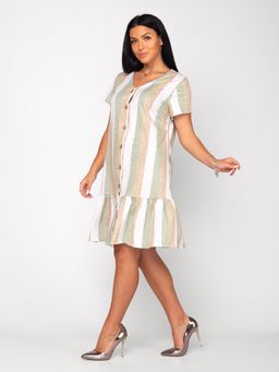 Халат женский кулирка МАЙЯ РОГОЖКА ЗЕЛЕНЬ - Domtrik Домашний трикотаж фото 5