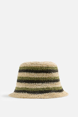 STRIPED CROCHET HAT - Zara фото 5