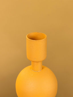 Подсвечник на 1 свечу «Песок», с 2 сферами, 8.5×8.5×18± 1 см