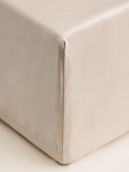 Простыня на резинке 1.5-спальная SL Home Tencel, 140×200+30 см, тенсель, бежевая