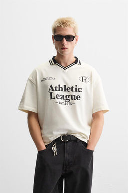 RETRO RUGBY TEXTURED POLO SHIRT - Zara фото 2