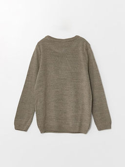 Bisiklet Yaka Basic Uzun Kollu K?z ?ocuk Triko Kazak - Waikiki фото 3