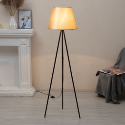 Торшер напольный BayerLux «Лаут», 1×15 Вт, Е27, шоколад/шампань