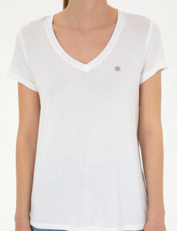 Beyaz Comfort Fit Basic Ti__rt