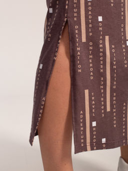 Платье женское кулирка с капюшоном "ПЕРФЕКТ" ШОКОЛАД