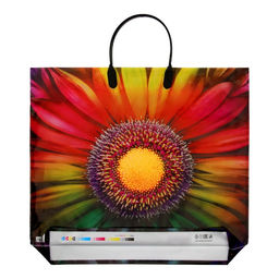 Цена за 10 шт. Пакет "Цветок", полиэтиленовый с пластиковой ручкой, 38х34 см, 90 мкм