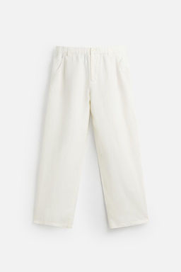 100% HEMP RELAXED FIT TROUSERS - Zara фото 13