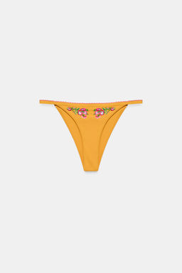 BRAGUITA BIKINI BORDADOS FLORES / Amarillo - Zara фото 8