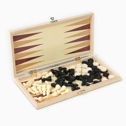 Шахматы, шашки, нарды, настольные игры, набор 3 в 1, 29×29 см