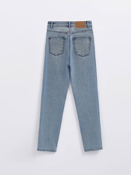 CONTE CON-616 Джинсы mom fit оксидной варки с высокой посадкой blue