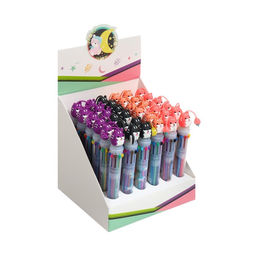 Цена за 36 шт. Ручка шариковая автоматическая, 10-ти цветная, Зверушки, МИКС - Calligrata фото 6