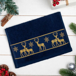 Полотенце махровое Этель. Олени, 30?60 см, хлопок 100%
