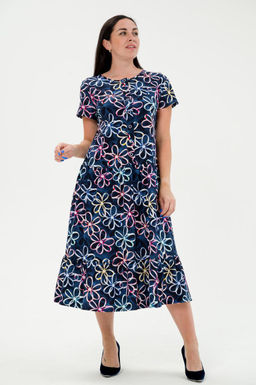 Платье женское из кулирки Кармелита лепесток - Амадэль фото 2