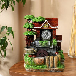 Фонтан настольный «Дом под деревом», 20×14×27 см, с подсветкой