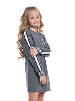 Платье с принтом из супрема UD 7420 граф меланж - Mini maxi фото 6